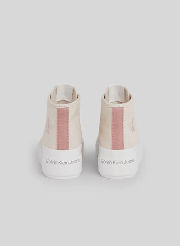 SCARPA A COLLO ALTO IN TELA CON PLATEAU, 0K6 PINK, small