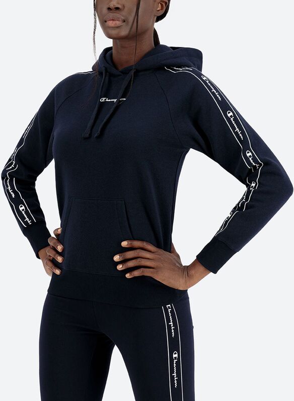 FELPA TAPE MANIA CON CAPPUCCIO, BS501NVY, medium