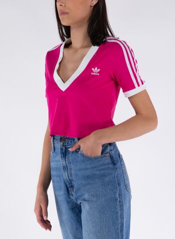 T-SHIRT ADICOLOR CLASSICS CROPPED, UNI FUXIA, small