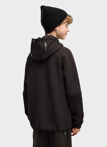 FELPA FD TECH FULL ZIP RAGAZZO, 01 BLK, small