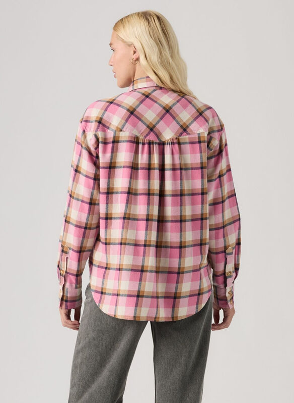CAMICIA CHECK, 0002 PINK, medium