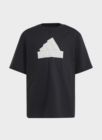 T-SHIRT ICON LOGO RAGAZZO, BLK, small