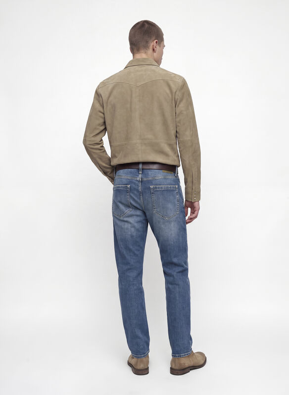 JEANS MIKE ST350 REGULAR, BLUE DENIM SCURO, medium