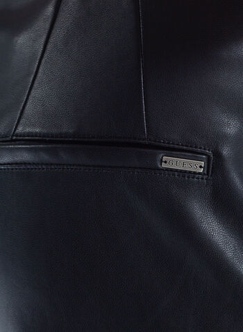 PANTALONE SIMIL PELLE, A996BLK, small