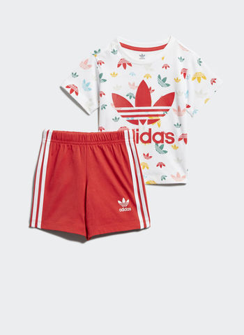 COMPLETO SHORTS AND TEE JUNIOR, WHTRED, small