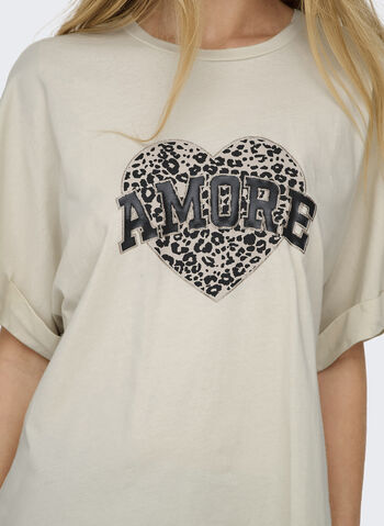 T-SHIRT LUCY STAMPA CON CUORE, , small