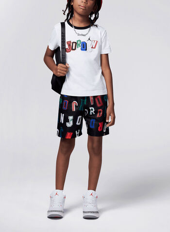 COMPLETINO JORDAN COURT T-SHIRT + SHORT BAMBINO, 023 BLK, small