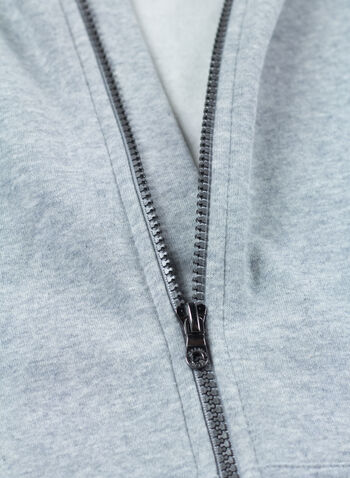 FELPA FULL ZIP CON CAPPUCCIO CLASSIC RAGAZZO, G59 GREY, small