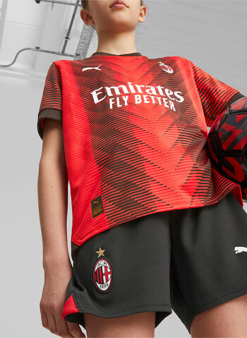 SHORT AC MILAN HOME 2023-24 RAGAZZO, 04 BLKRED, small