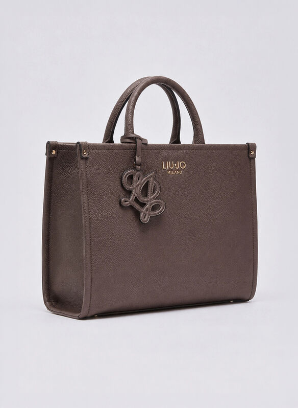 BORSA RIDHI M TOTE ECOPELLE, X0782 MORO, medium