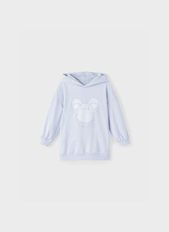 FELPA MICKEY CON CAPPUCCIO RAGAZZA, HEATHER, small
