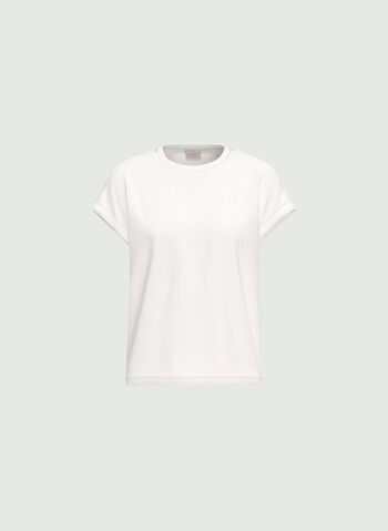 T-SHIRT MC CHIFFON, 001 WHT, small