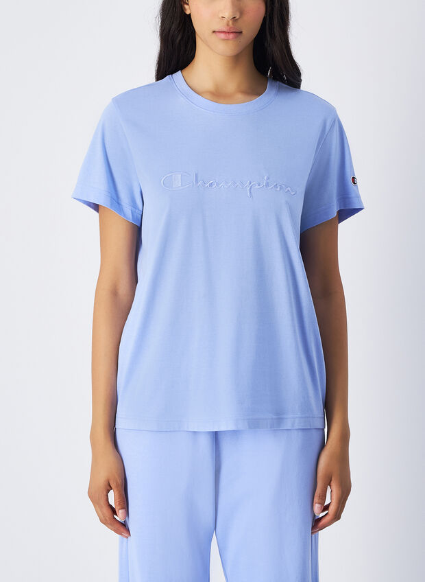 T-SHIRT IN JERSEY CON LOGO TONO SU TONO, BS186 PERVICA, large