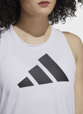 MAGLIA SMANICATA 3-STRIPES LOGO TANK TOP, WHT, small