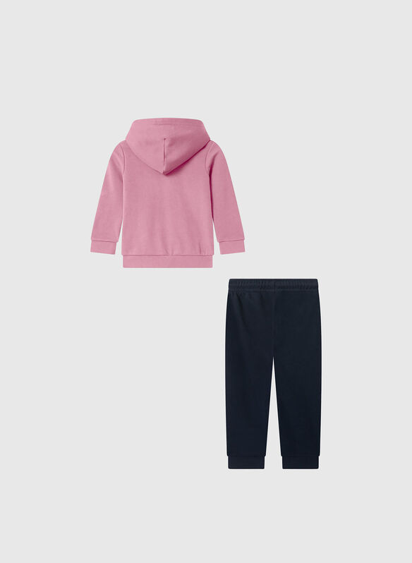TUTA CON FELPA ZIP E CAPPUCCIO INFANT, PS223 ROSENVY, medium