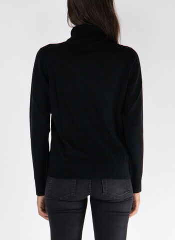 MAGLIONE DOLCEVITA CON LOGO, 1200 BLK, small