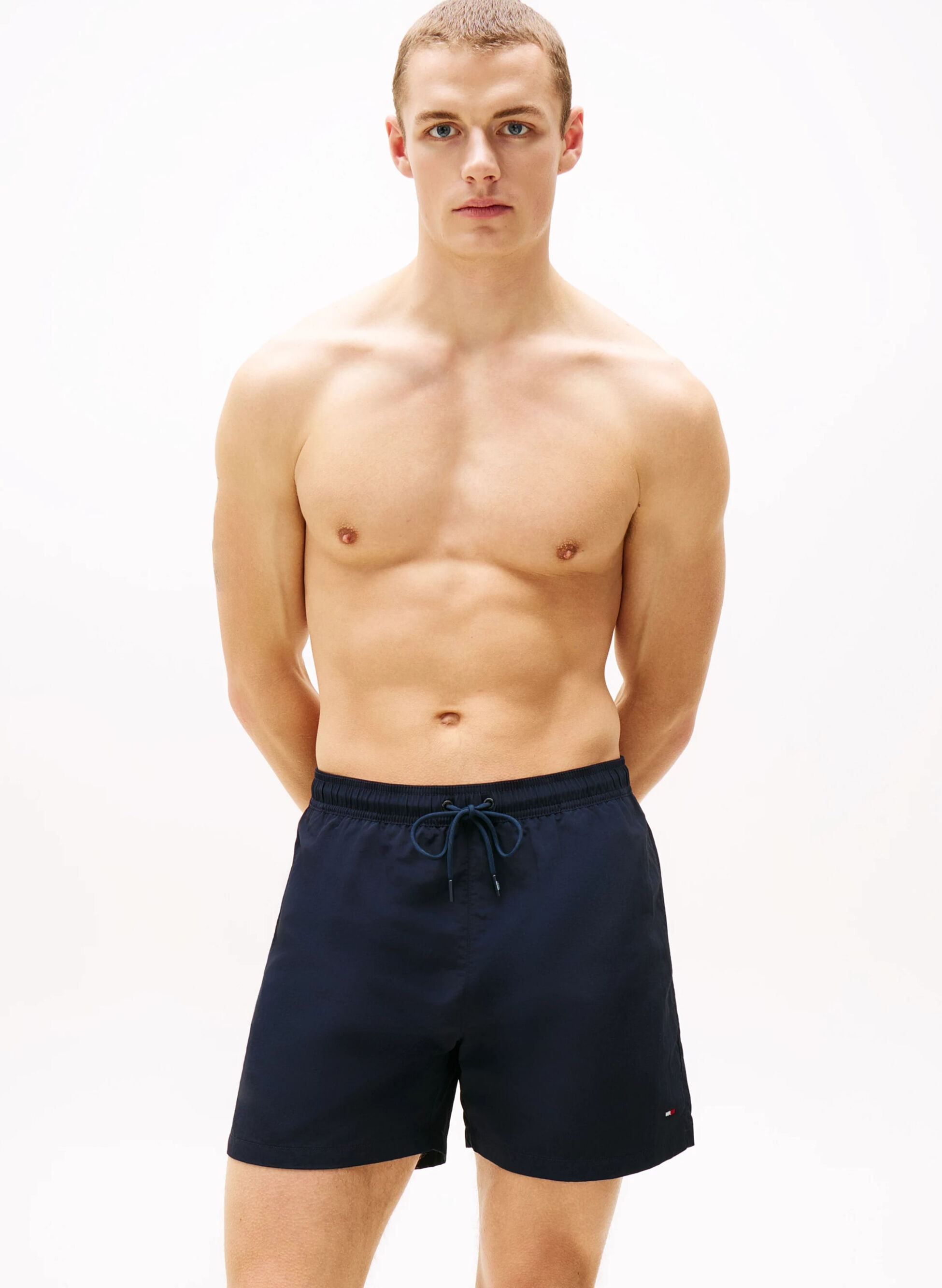 Costume Boxer Media Lunghezza Con Ricamo