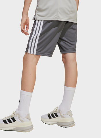 SHORT ESSENTIAL 3-STRIPES RAGAZZO, GREY, small