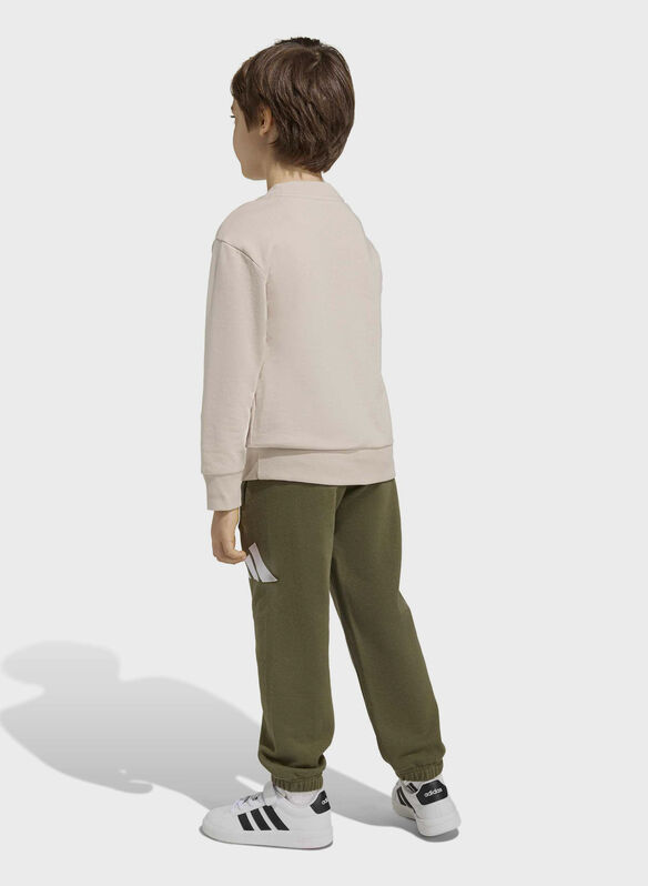 TUTA TERRY BIG LOGO BAMBINO, - SABBIA, medium