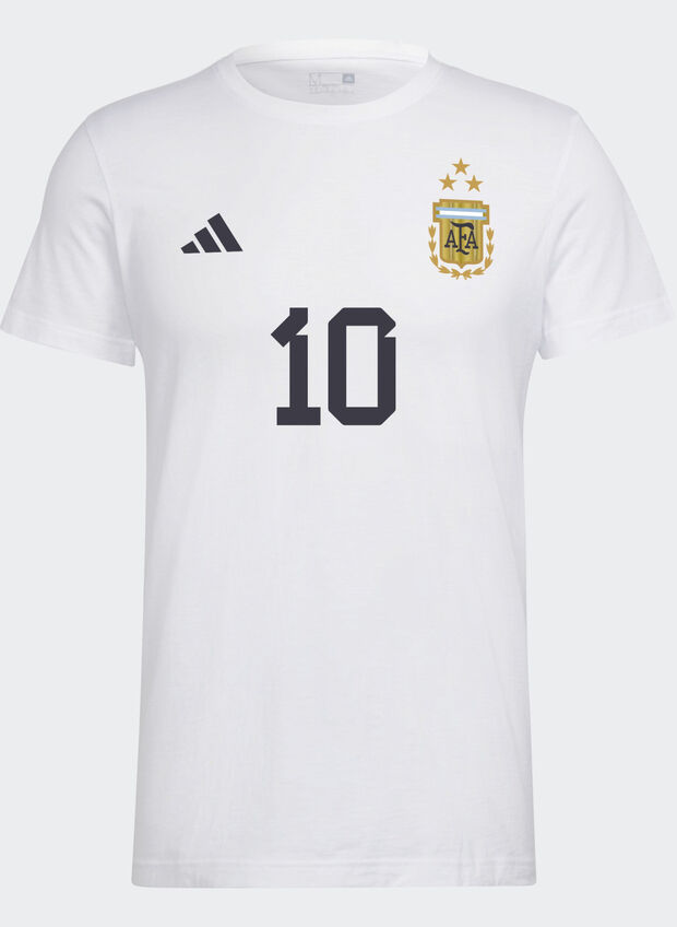 T-SHIRT MESSI FOOTBALL NUMBER 10 GRAPHIC, WHTCEL, large