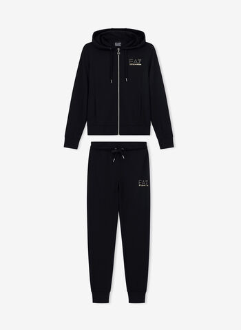 TUTA SLIM GOLD CON CAPPUCCIO, 1200BLK, small