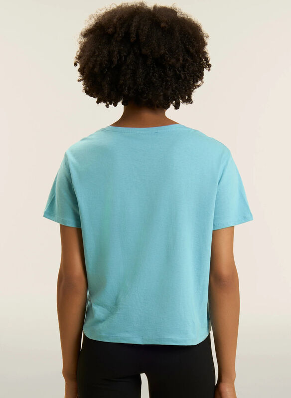 T-SHIRT CROPPED, C69 CELESTE, medium