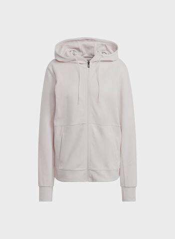 FELPA FULL ZIP CON CAPPUCCIO, MAUVE, small