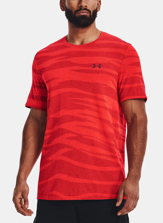 MAGLIA SEAMLESS WAVE, 0810 RED, large