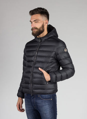 PIUMINO UOMO CAPPUCCIO FISSO, 99BLK, small