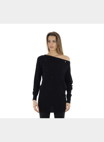 MAGLIONE GRAPHIC DONNA, NERO, small