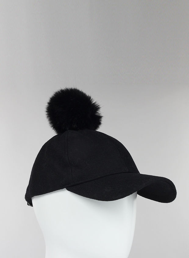 NATASHA WOOL CAP, BLK, large