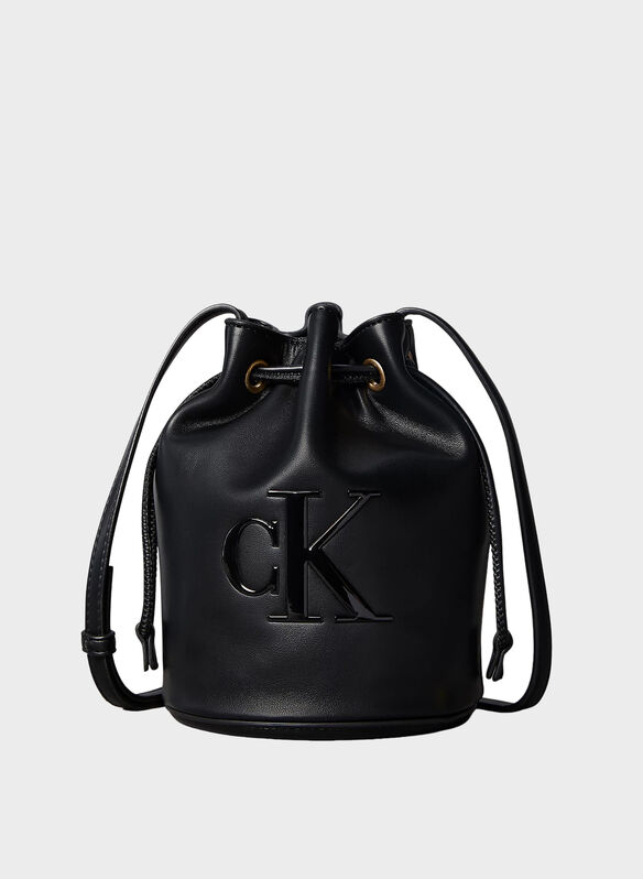 BORSA SECCHIELLO BOLD CK SMALL BUCKET, UB1 BLK, medium