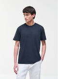 T-SHIRT LOGATA IN COTONE, 68 NVY, thumb