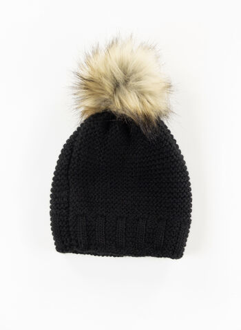 CAPPELLO PONPON LOGO METAL, BLACK, small