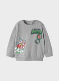 FELPA PAW PATROL BAMBINO, GREY MELANGE, thumb