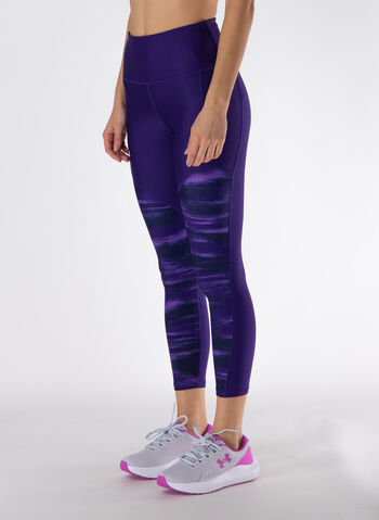 LEGGINGS TECH PRINTED PANEL ANKLE, 0500 PURPLEBLK, small