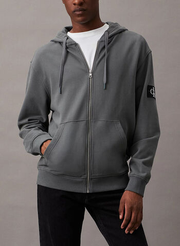 FELPA FULL ZIP CON CAPPUCCIO, PSL OTTANIO, small