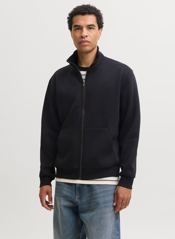 FELPA FULL ZIP NOOS BRADLEY, BLACK, medium
