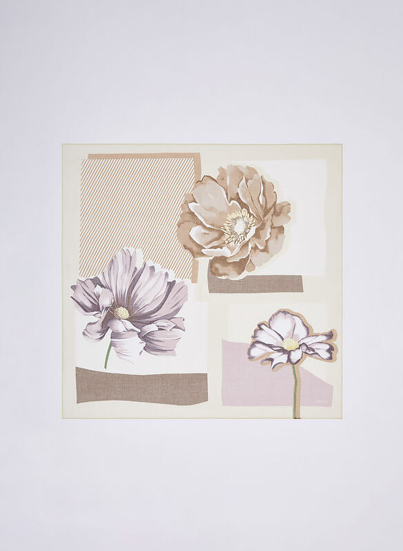 STOLA FLOWERS, X0757 NATURALE, medium