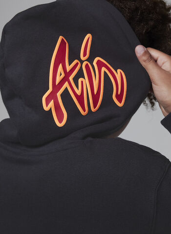 FELPA JORDAN CON CAPPUCCIO RAGAZZO, 023 BLK, small