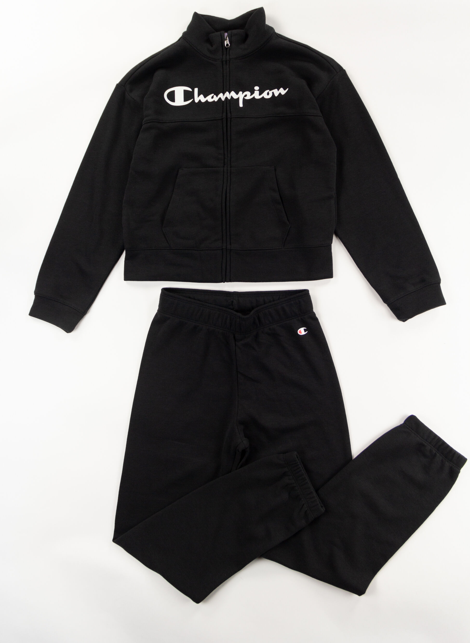 TUTA FULL ZIP GARZATA CON LOGO RAGAZZA