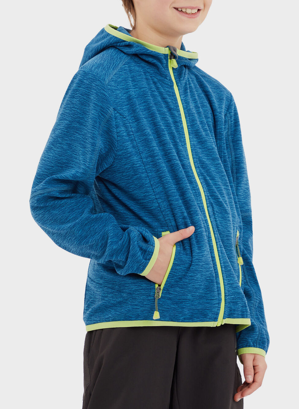 FELPA OUTDOOR CHOCO FULL ZIP CON CAPPUCCIO RAGAZZO 152