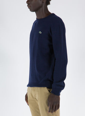 MAGLIONE GIROCOLLO IN MISTO LANA, 166 NVY, small