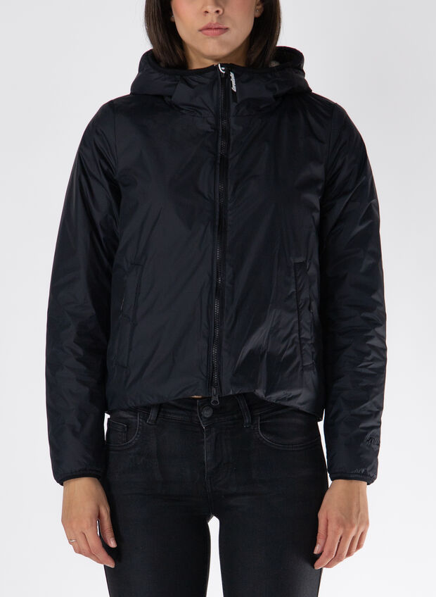 GIUBBOTTO CON INTERNO TEDDY, 90 BLK, large