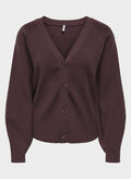 CARDIGAN SITERI V BOTTONI, FIG VINACCIA, thumb
