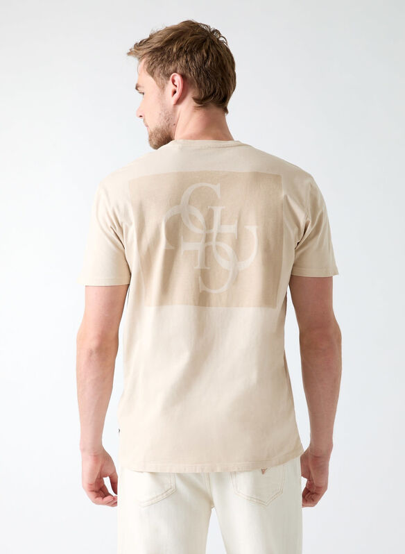 T-SHIRT STAMPA POSTERIORE, F1PV SABBIA, medium