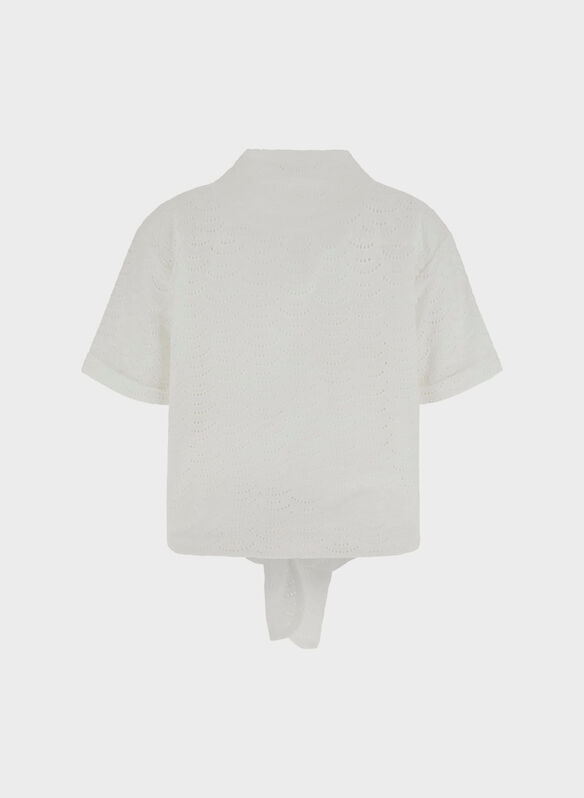 CAMICIA IN PIZZO SANGALLO, G011 WHT, medium