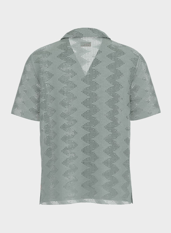 CAMICIA TRAFORATA, A834 SALVIA, medium