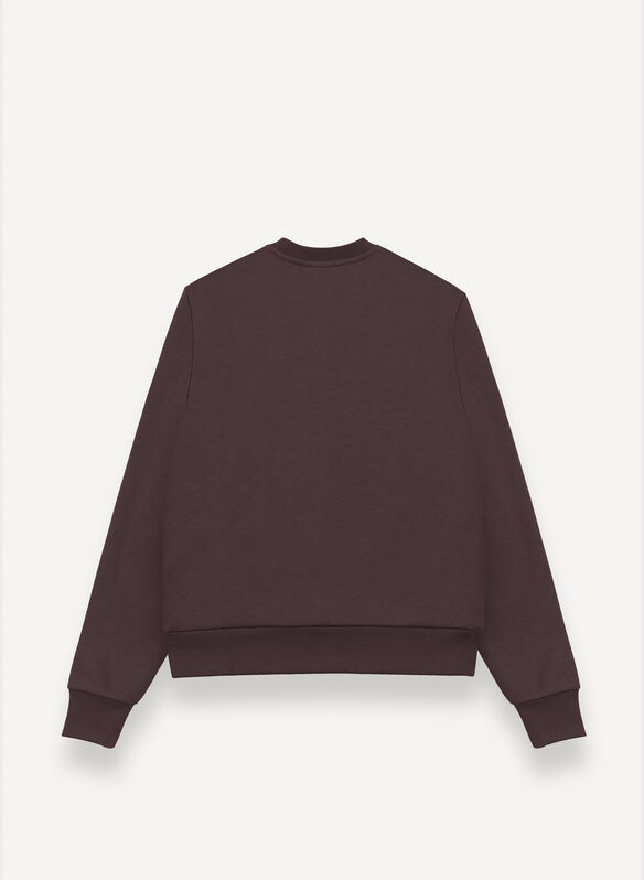 FELPA GIROCOLLO COTTON, 790 COFFEE, medium