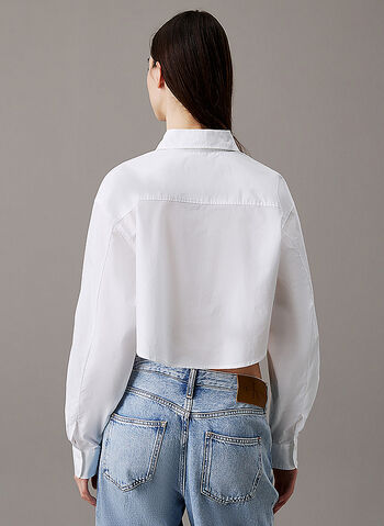 CAMICIA LABEL CROP, YAF WHT, small